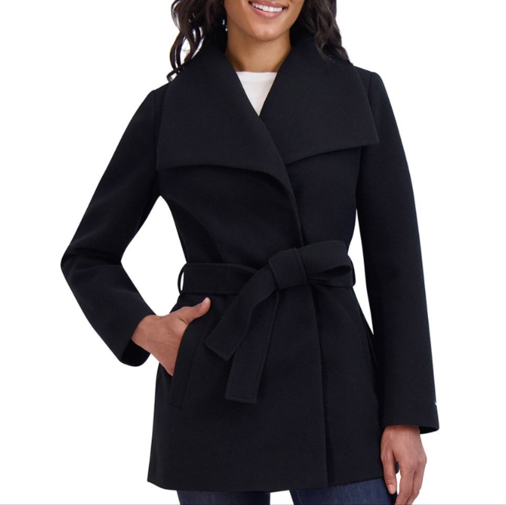Tahari Ladies' Faux Wool Wrap Coat